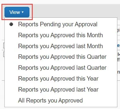 Click the View dropdown and select the desired view.