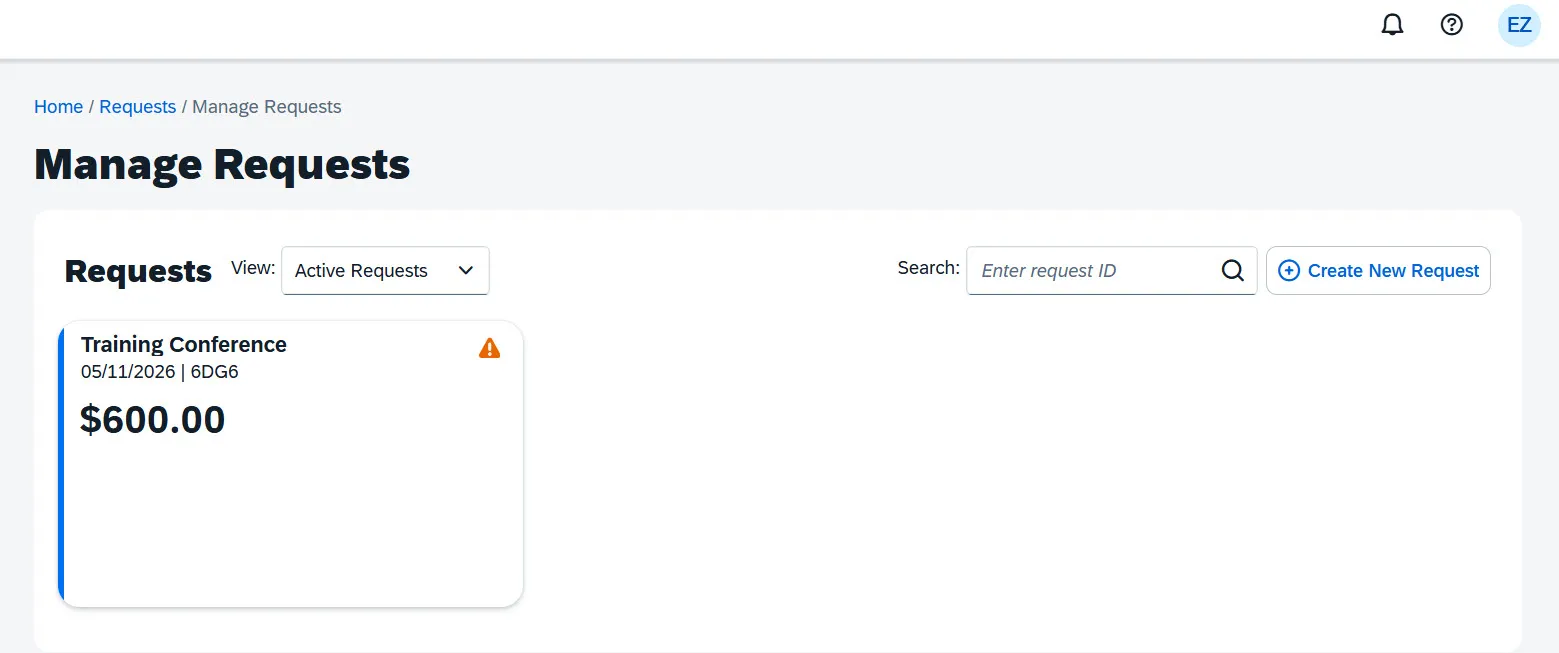 Manage Requests